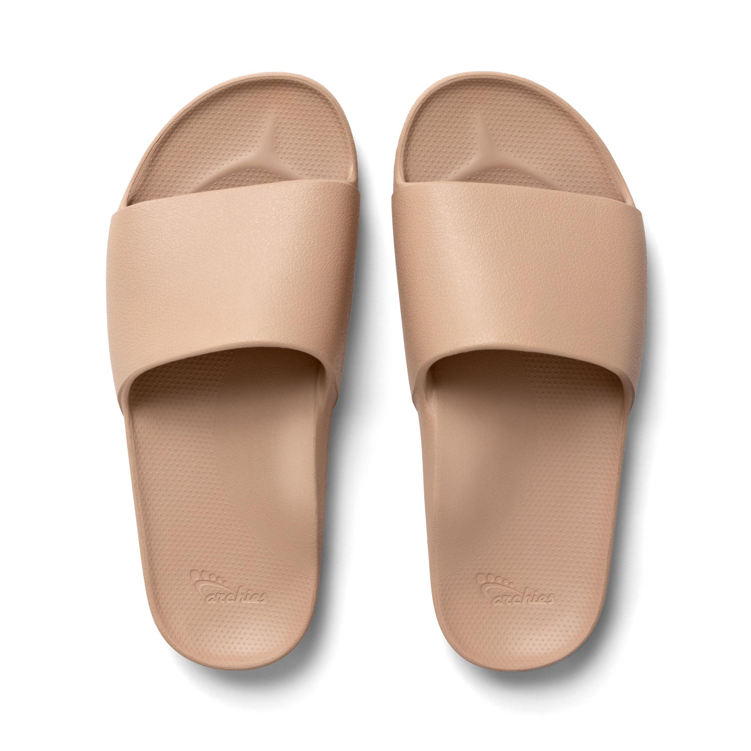 Archies Arch Support Slides – Orthotic Recovery Sandals for Plantar Fasciitis Relief, Foot Pain & Heel Pain – Lightweight, Cushioned, Shock-Absorbing Slides for Walking, Standing, and All-Day Comfort