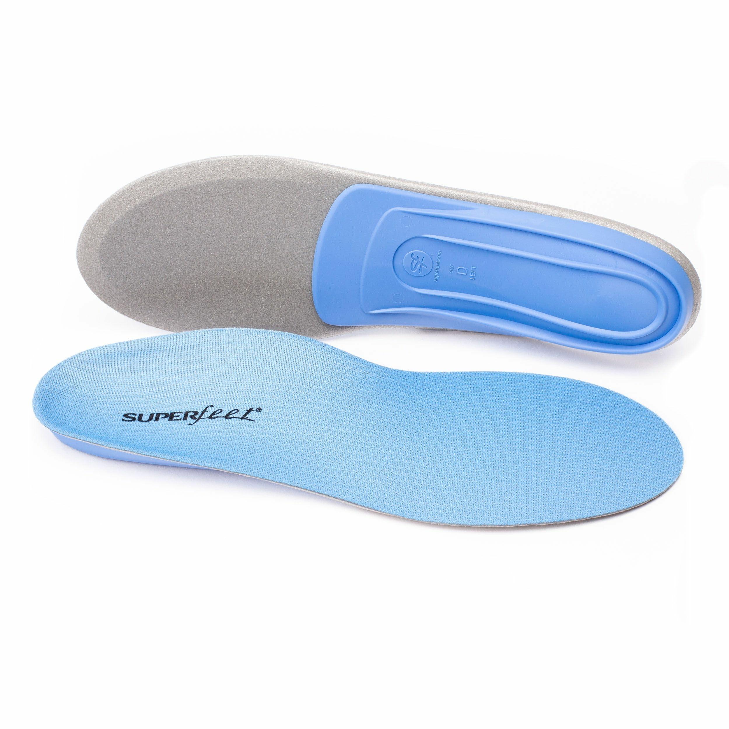 Superfeet All-Purpose Support Medium Arch Insoles (Blue) - Trim-To-Fit Orthotic Shoe Inserts - Professional Grade