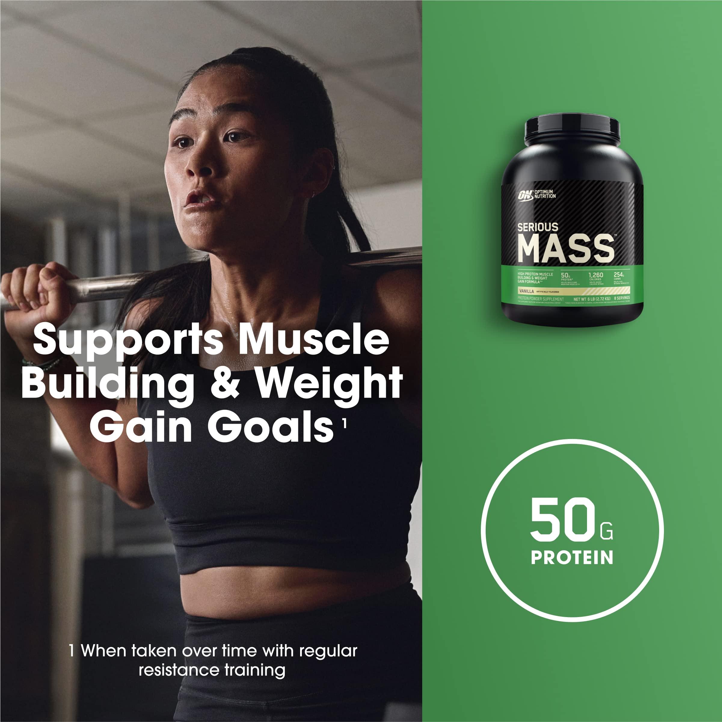Optimum Nutrition Serious Mass, Weight Gainer Protein Powder with Creatine - Image 5