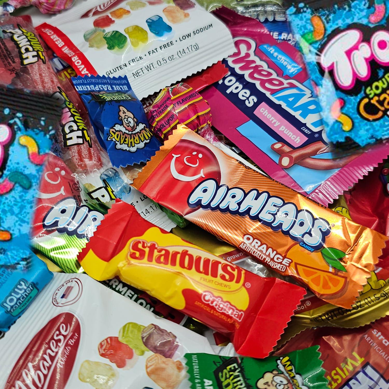 Bulk Assorted Fruit Candy - Starburst, Skittles, Gummy Life Savers, Air Heads, Sour Punch, Nerds, Albanese Gummy Bears, Trolli Sour Brite Crawlers & Twizzlers (32 Oz Variety Pack) by The Lakehouse - Image 2