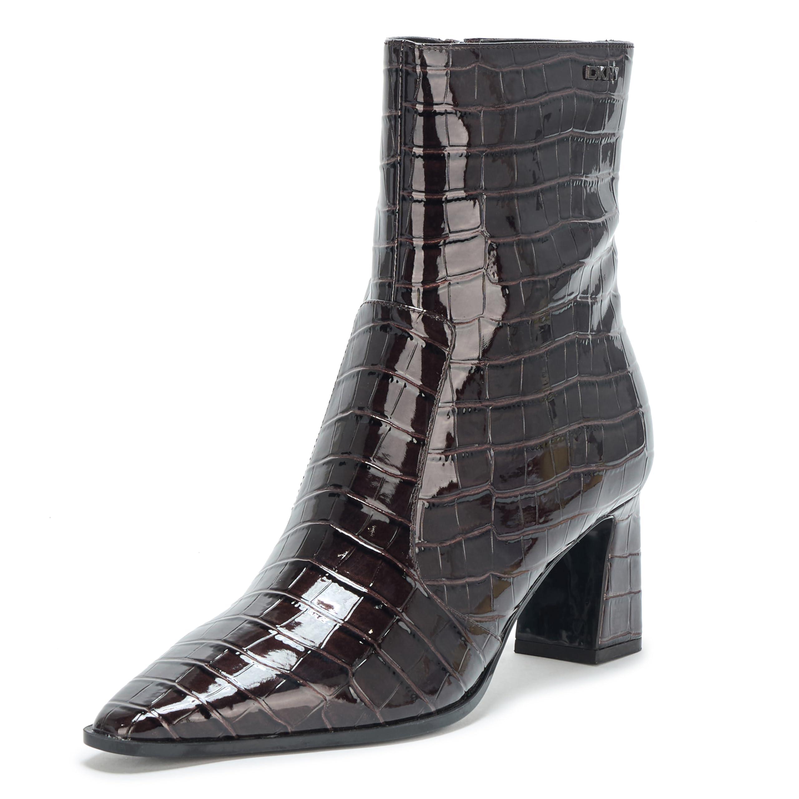 DKNY Women's Sunny Evening Slip on Heeled Bootie Fashion Boot