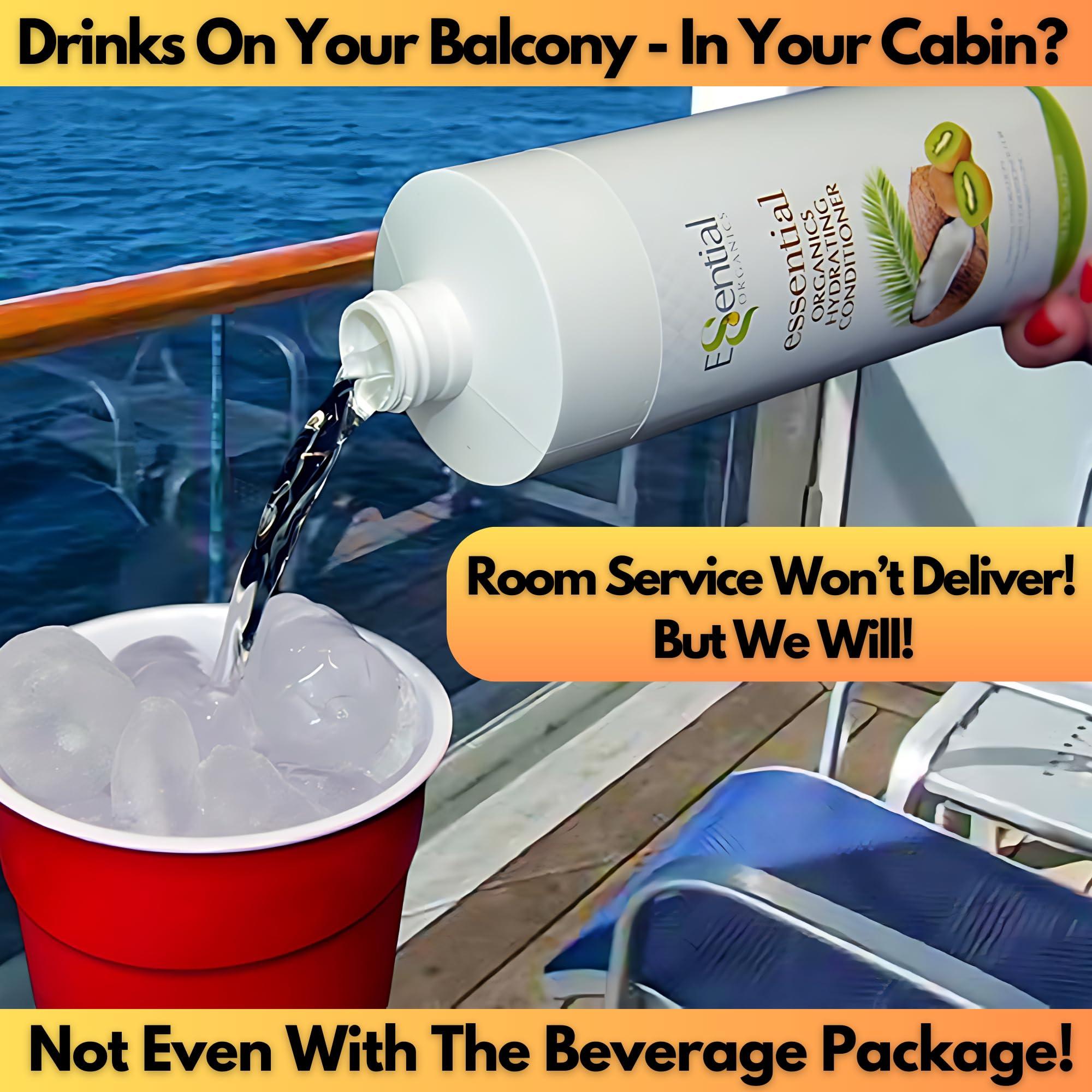 Fake Shampoo & Conditioner By CRUISE RUNNERS Hidden Liquor Alcohol Flasks For Booze Cruise Enjoy Rum Runners 4 Bottles - Image 4
