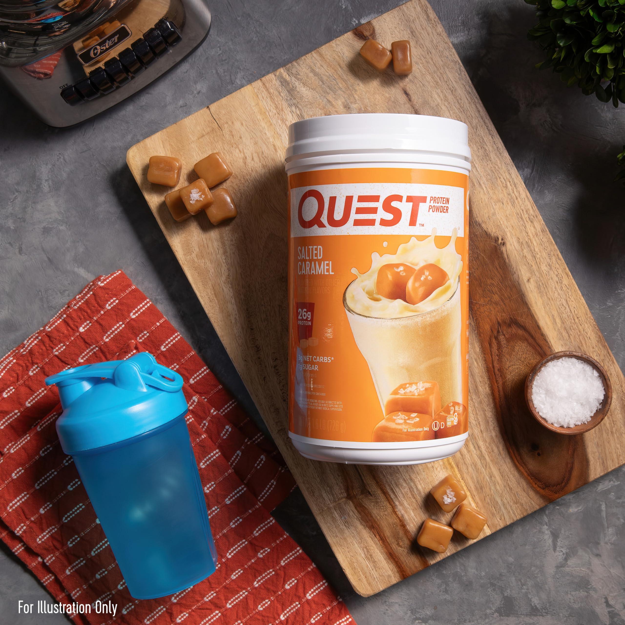 Quest Nutrition Salted Caramel Protein Powder, 26g Protein, 1g Sugar, Low Carb, Gluten Free, 1.6 Pounds, 24 Servings - Image 5